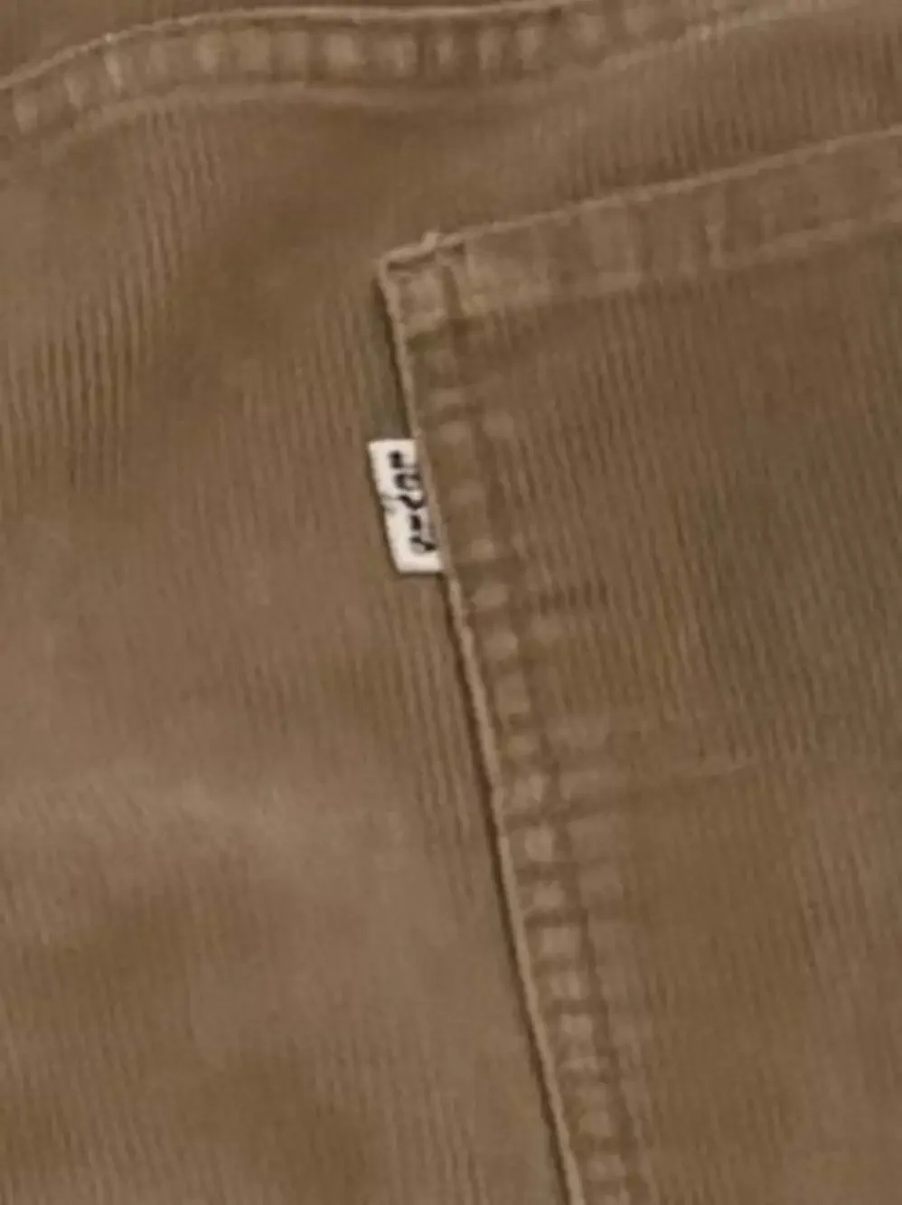 Vintage Levi's White Tab Corduroy Pants Tan Straight Leg